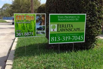 Personalized Yard Signs | Customized Print Yard/Garden Signs