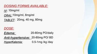 LASIX - Furosemide(loop diuretics) | PPT