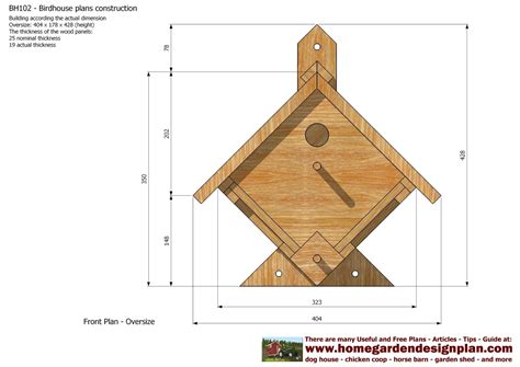 Printable Bird House Plans