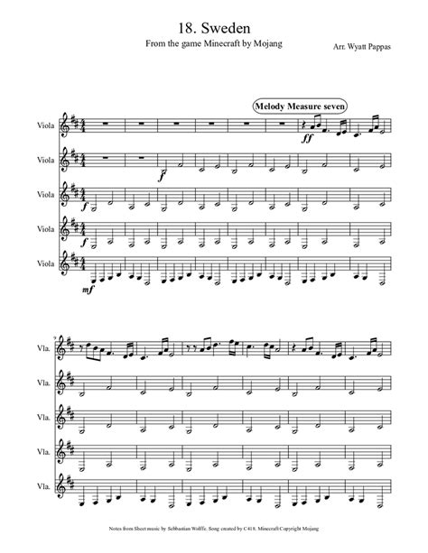 Sweden Sheet music | Download free in PDF or MIDI | Musescore.com