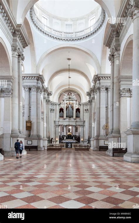 Interior view of San Giorgio Maggiore Church on the Island of San Giorgio Maggiore, Venice ...