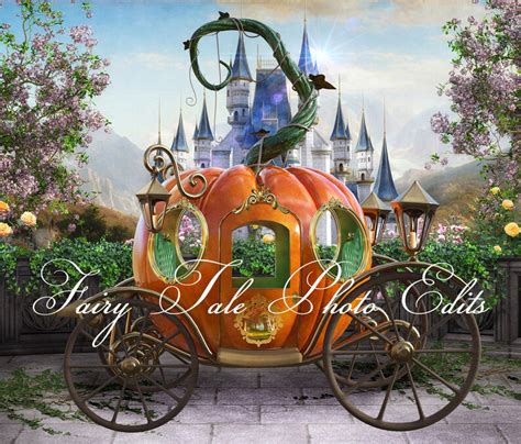 Cinderella Pumpkin Carriage Overlays Princess Carriage | Etsy