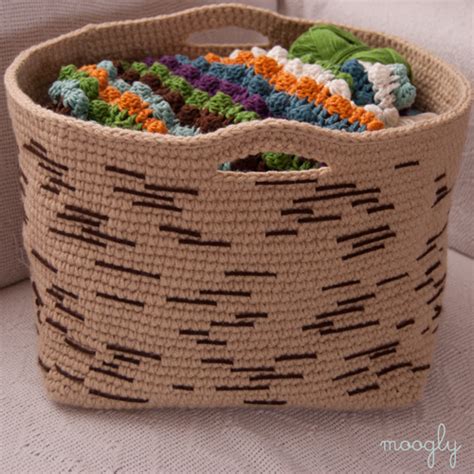 Free Pattern: Birch Bark Basket