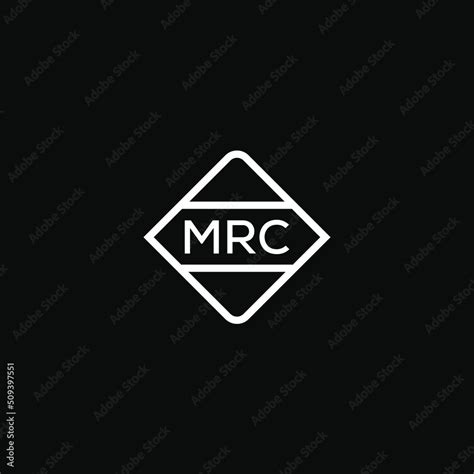 MRC 3 letter design for logo and icon.MRC monogram logo.vector illustration with black ...