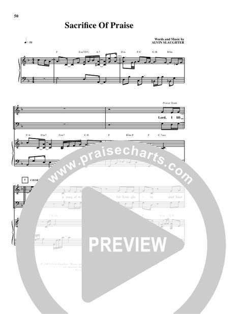 Sacrifice Of Praise Sheet Music PDF (Alvin Slaughter) - PraiseCharts