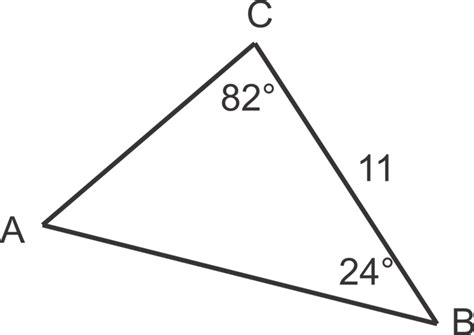 Solve the triangles.