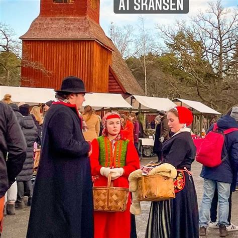 Swedish Christmas Market at Skansen Animal Park in Stockholm