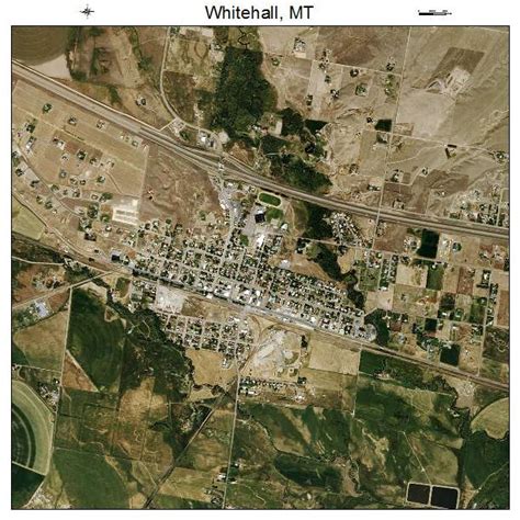 Aerial Photography Map of Whitehall, MT Montana