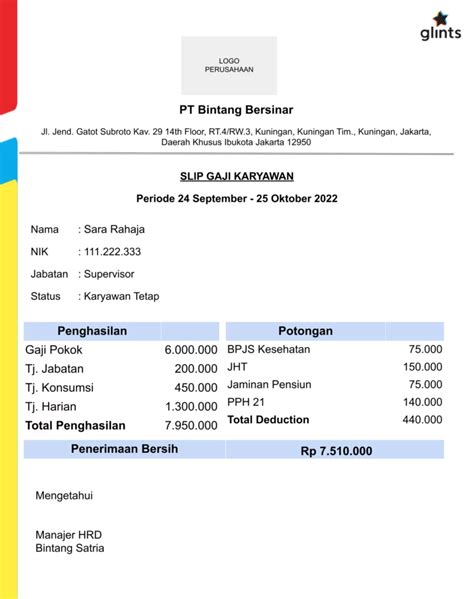 Contoh Slip Gaji untuk KPR, Template & Cara Mendapatkannya