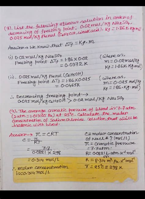 [Solved] 3. List the following aqueous solutions in order of decreasing ...