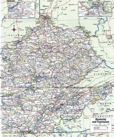 Tn Counties Map With Cities