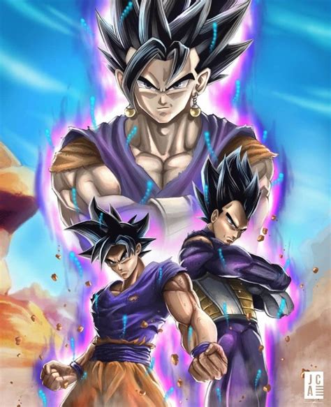 Vegito, Goku & Vegeta Ultra Instinct, Dragon Ball Super | Personajes de dragon ball, Dragon ball ...