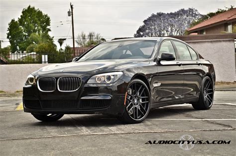 22" Gianelle Yerevan Matte black **Deep Concave** on 2011 BMW 750 i