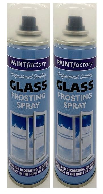 2 x Professional Quality Glass Frosting Spray (250ml) - For Decorating, Security & Privacy in ...