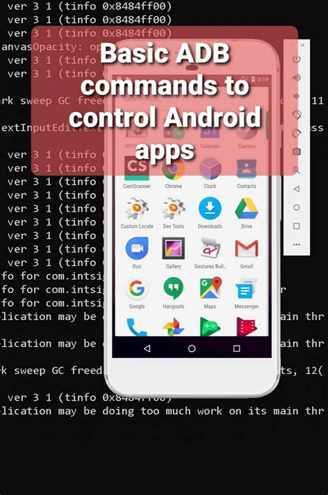 How to use basic ADB commands to control Android apps