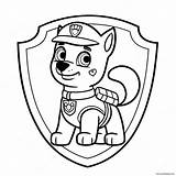 Paw Patrol Badge Coloring Page 53213 42102 sketch template