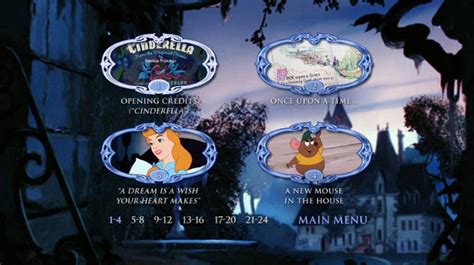 Cinderella (1950) - DVD Movie Menus