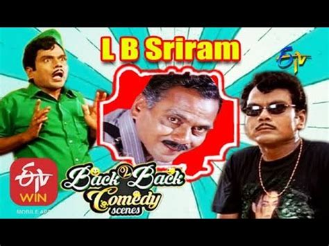 L. B. Sriram | Back to Back | Comedy Scenes - 1 | ETV Cinema - YouTube