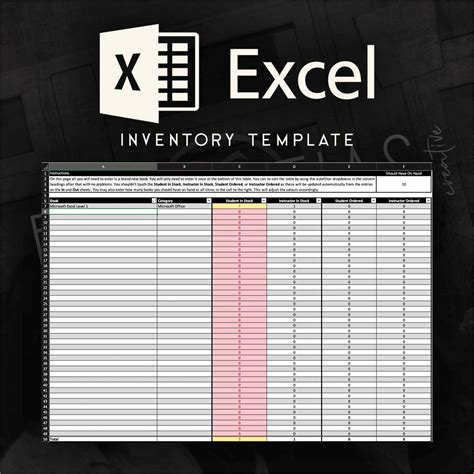 Excel Inventory Template • Black Atlas