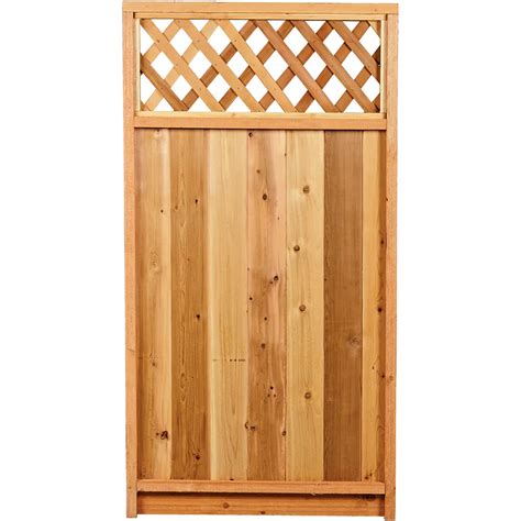 AIM Cedar Works 3x5 Premium Cedar Lattice Fence Gate | The Home Depot Canada