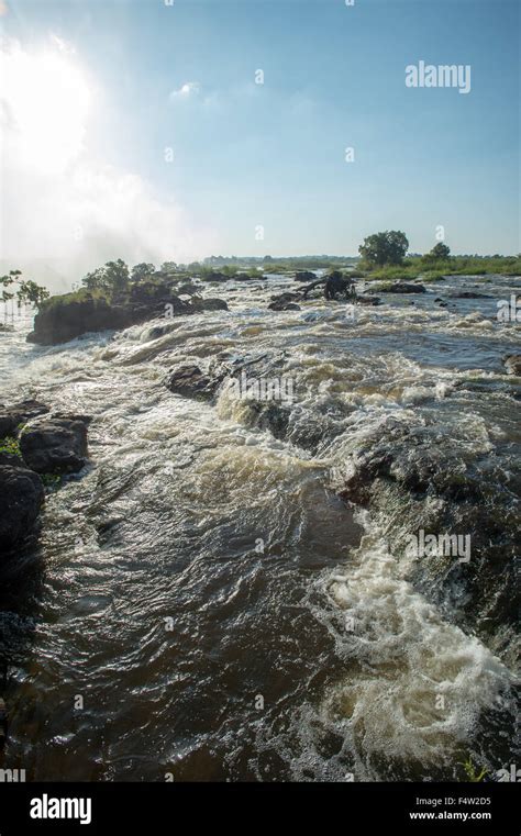 LIVINGSTONE, ZAMBIA - Victoria Falls Waterfall Stock Photo - Alamy