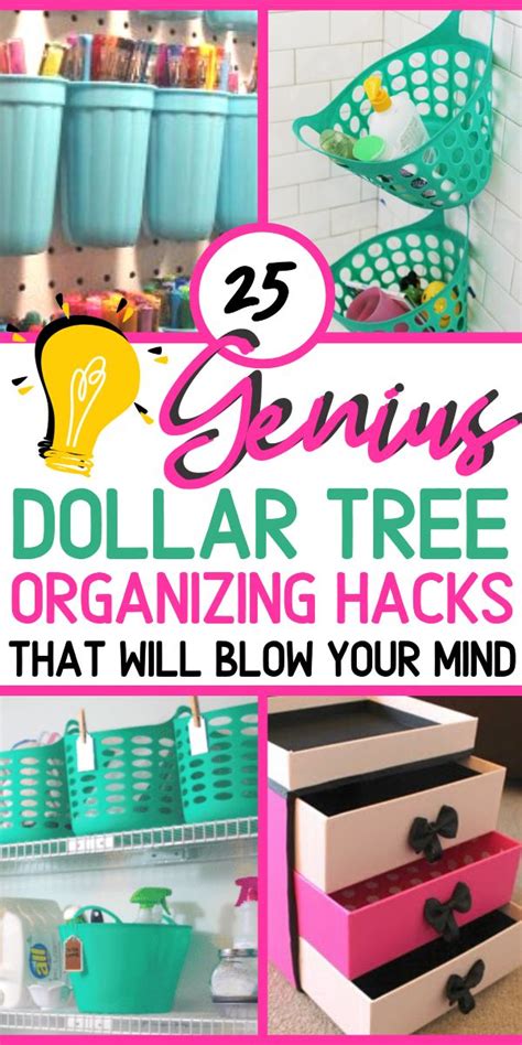 25 Creative Organization Ideas For Home That Are From Dollar Tree Store ...