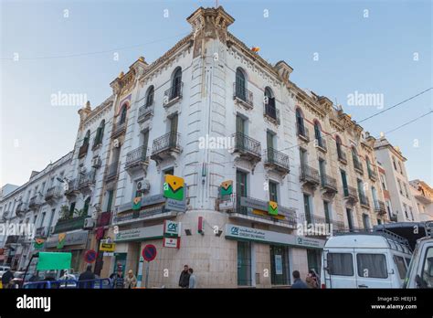 Spanish colonial architecture, Tetouan, Morocco Stock Photo - Alamy