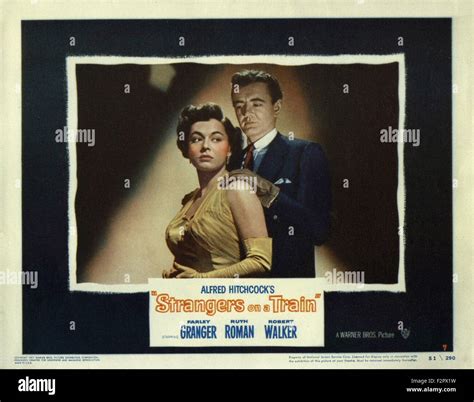 Strangers on a Train - Movie Poster Stock Photo - Alamy