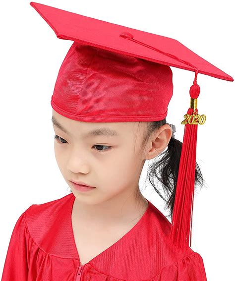 GraduationMall Shiny Kindergarten & Preschool Graduation Gown Cap, Red, Size 27 | eBay