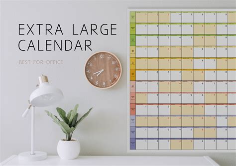 Yearly Large Wall Calendar 2024 - Gracia Harrietta