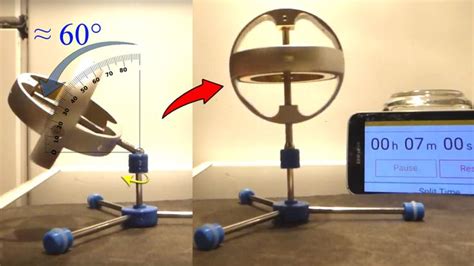 🔬#MESExperiments 2: Super Precision Gyroscope Precesses UPWARDS Even at Super Steep Angle ...