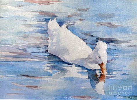 White Duck Painting at PaintingValley.com | Explore collection of White ...