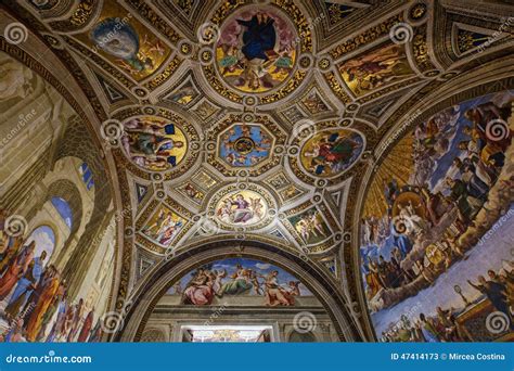 Stanza Della Segnatura-Vatican Museum Editorial Stock Photo - Image of ...