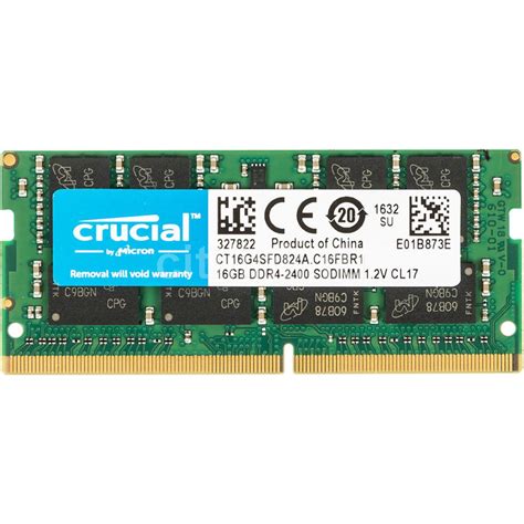 Crucial DDR4-2400 SODIMM 16GB Notebook Memory | CT16G4SFD824A | City Center For Computers ...