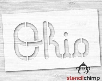 Ohio state stencil | Etsy