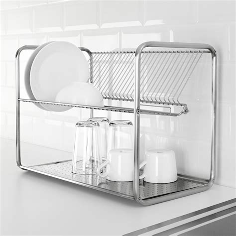 ORDNING stainless steel, Dish drainer - IKEA