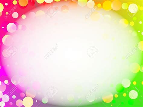 abstract rainbow circles background page border design | Rainbow ...