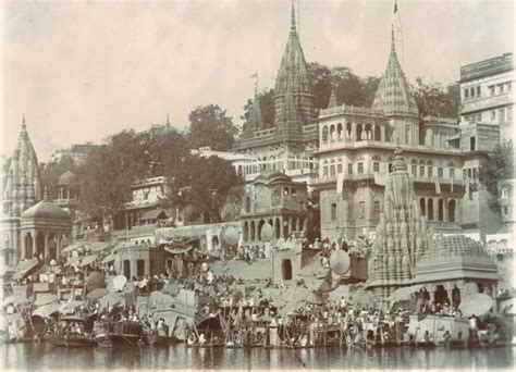 The Temples and Ghats of Varanasi (Benares) - c1900 - Old Indian Photos