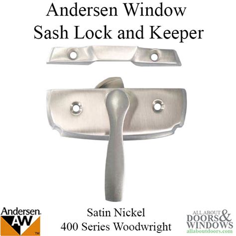 Andersen Sash Lock and Keeper for 400 Series Woodwright Double Hung Window