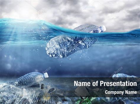Environmental plastic pollution in ocean PowerPoint Template - Environmental plastic pollution ...