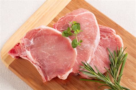 Raw Pork Chops Royalty Free Stock Photos - Image: 19767718