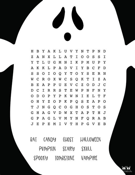 Free Printable Halloween Word Searches | Printabulls