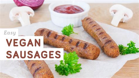 Easy vegan sausages recipe - YouTube