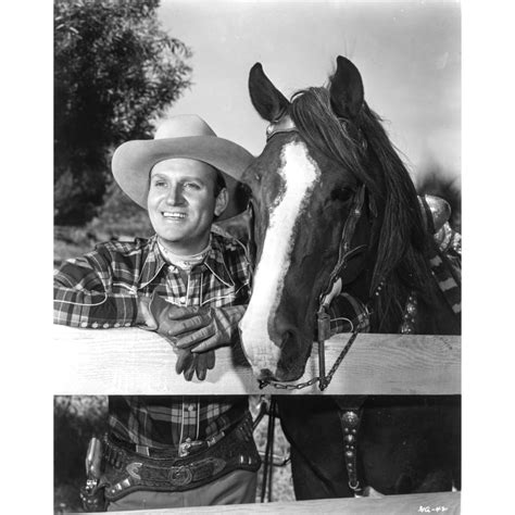 Gene Autry with a cowboy hat and horse Photo Print (8 x 10) - Walmart.com - Walmart.com