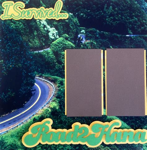 I survived Road to Hana scrapbook page layout! Going to Hana Maui Hawaii!!! | Vacation scrapbook ...