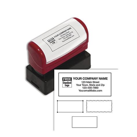 Business Address Stamp Self Inking | DesignsnPrint