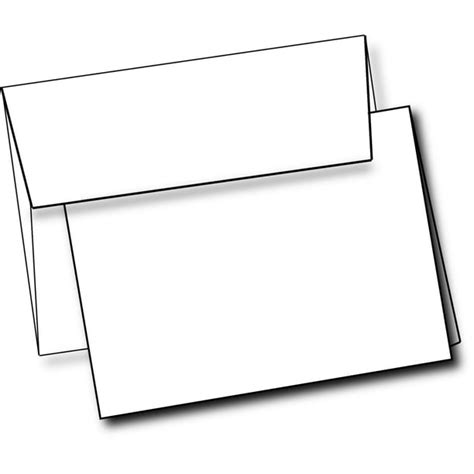 Heavyweight White Blank Cards With White Envelopes 5"x 7" Folded Greeting Cards Blank Cards And ...