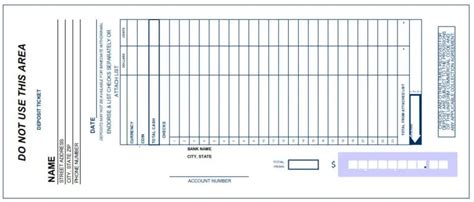 3 Bank Deposit Slip Templates - Word Excel Formats