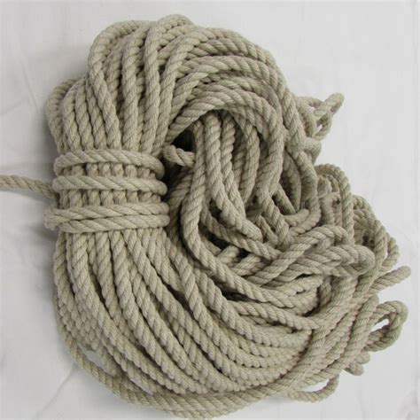 Hemp Rope, Natural, 100% Hemp 6mm | Hemp rope, Hemp, Natural hemp