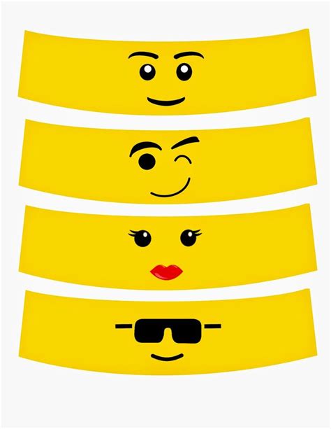 Lego faces, Lego head, Lego party printables